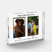 白黒2フォトコラージュ記念日 フォトブロック (左)