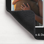 白黒2フォトコラージュ記念日 マウスパッド (コーナー)