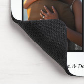 白黒2フォトコラージュ記念日 マウスパッド (コーナー)