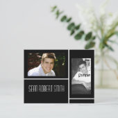 白黒2写真のグラード発表 案内ポストカード (スタンド正面)