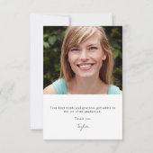 白黒2写真卒業クラス2022 サンキューカード (裏面)