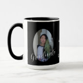 白黒2枚モダン写真大学院生 マグカップ (左)