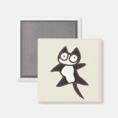 白黒2色猫 マグネット (正面/裏面)