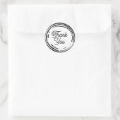 白黒2Dパーティーありがとう ラウンドシール (バッグ)