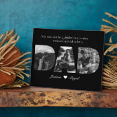 白黒3写真パパフォトコラージュ フォトプラーク (側面)