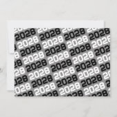 白黒3写真卒業招待状 招待状 (裏面)