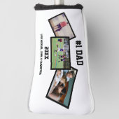 白黒3写真父の日 ゴルフヘッドカバー (回転90)