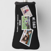 白黒3写真父の日 ゴルフヘッドカバー (回転90)