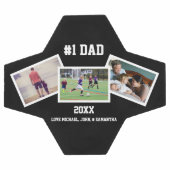 白黒3写真父の日 サッカーボール (フラット)