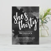 白黒30歳 招待状 (スタンド正面)