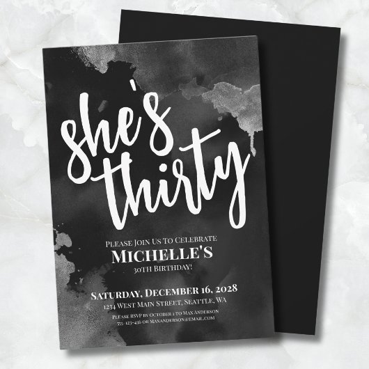 白黒30歳 招待状