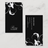 白黒311 Roxyの固体 名刺 (正面/裏面)