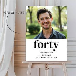 白黒40歳の誕生日へようこそ