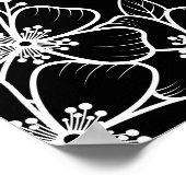 白黒40th誕生日パーティーWlecome ポスター (角)