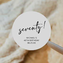 白黒470誕生日 ラウンドシール