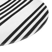 白黒5パターンストライプパターン カッティングボード (角)