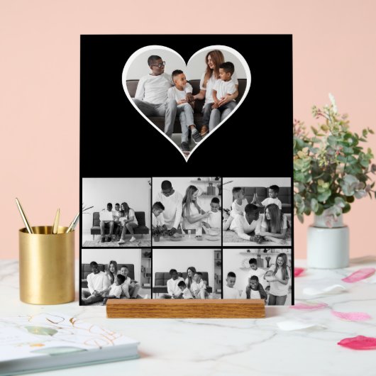 白黒7フォトコラージュ アクリルサイン (ウェディング)