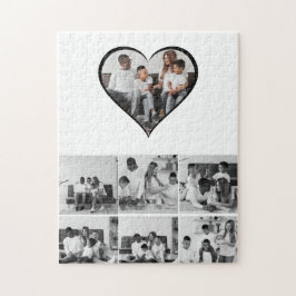 白黒7フォトコラージュ ジグソーパズル