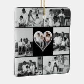 白黒7フォトコラージュ セラミックオーナメント (右)