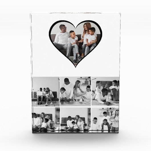 白黒7フォトコラージュ フォトブロック (正面)