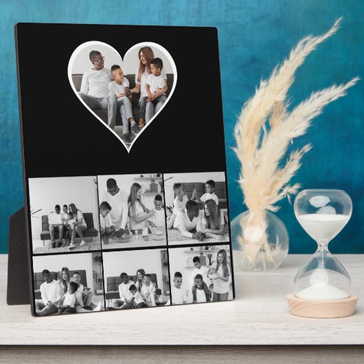 白黒7フォトコラージュ フォトプラーク (側面)
