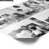 白黒7フォトコラージュ フォトプリント            (角)