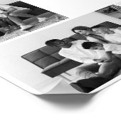 白黒7フォトコラージュ ポスター (角)