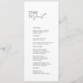 白黒「お祭りモダンの時間」のメ結婚ニュー メニュー (正面)