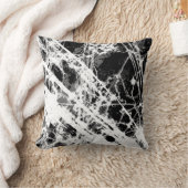 白黒（ばちゃばちゃ）跳ねる クッション (ブランケット)