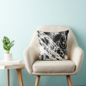 白黒（ばちゃばちゃ）跳ねる クッション (椅子)