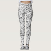 白黒(ばちゃばちゃ)跳ねる レギンス (正面)