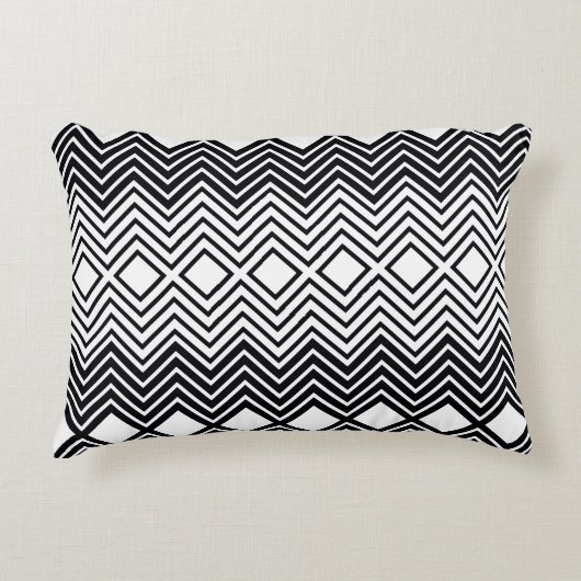 白黒 アクセントクッション (正面)
