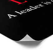 白黒・アメリカン・イーグル・リーダーシップやる気を起こさせる ポスター (角)