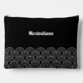 白黒 – アーチGlam大型アクセサリーポーチ アクセサリーポーチ (正面)