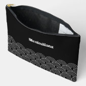 白黒 – アーチGlam大型アクセサリーポーチ アクセサリーポーチ (見開き)