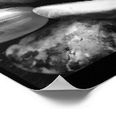 白黒/エネルギー前向きポスター ポスター (角)