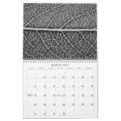 白黒 カレンダー (3月 2027)