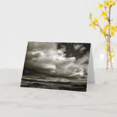 白黒 カード (黄色い花)