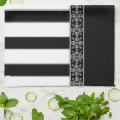 白黒 キッチンタオル (折り畳み)