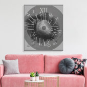 白黒 キャンバスプリント (インサイチュ (リビング))