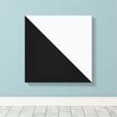 白黒 キャンバスプリント (インサイチュ (ウッドフロア))