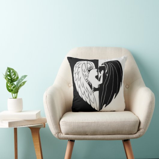 白黒 クッション (椅子)