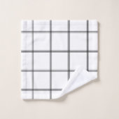 白黒·グミニマルリッド·グラム#1 バスタオルセット (ウォッシュタオル)