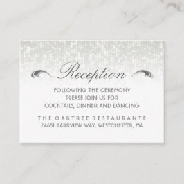 白黒&グレーシンプルアールデコ披露宴 エンクロージャーカード