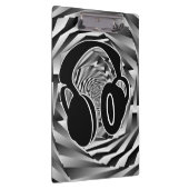 白黒&グレースパイラルヘッドフォン クリップボード (右)