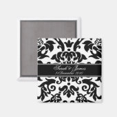 白黒&グレーダマスク日付磁石を保存 マグネット (正面/裏面)