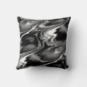 白黒&グレー抽象デザイン クッション (裏面)