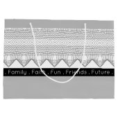 白黒・グレー ラージペーパーバッグ (裏面)