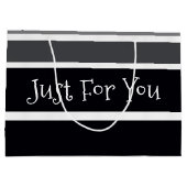 白黒・グレー ラージペーパーバッグ (裏面)