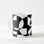 白黒 コーヒーマグカップ (正面左)